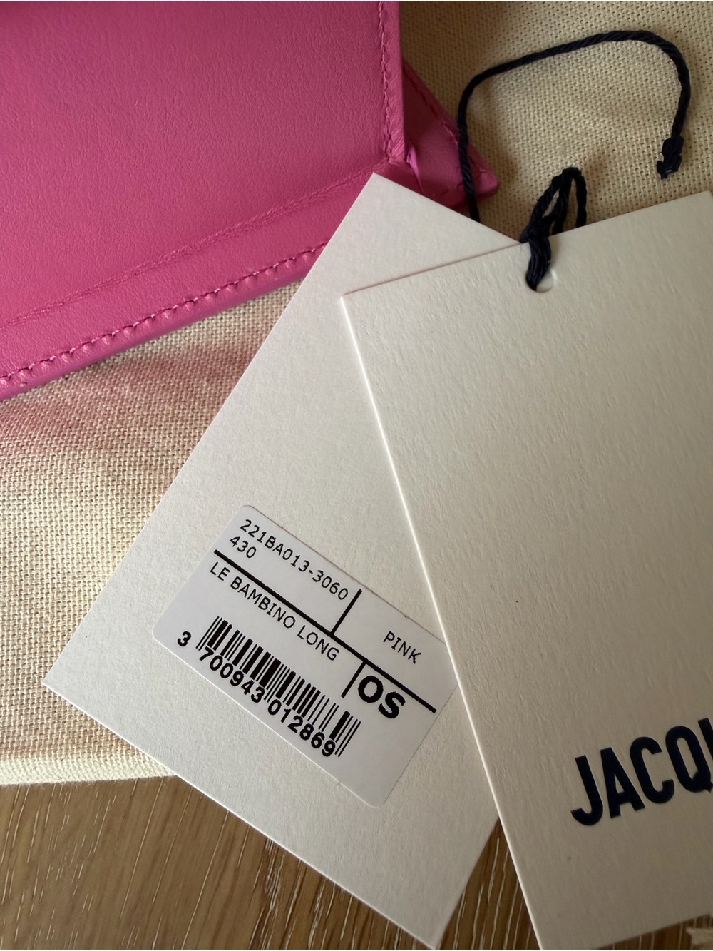Jacquemus Le Bambino Long Pink Handbag - Gently Used - Picture 11 of 13